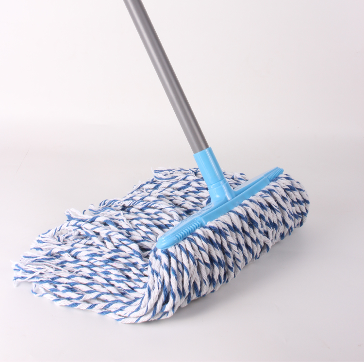 Cotton Mop-1010 Flat Blue & White single cotton yarn mop 28cm
